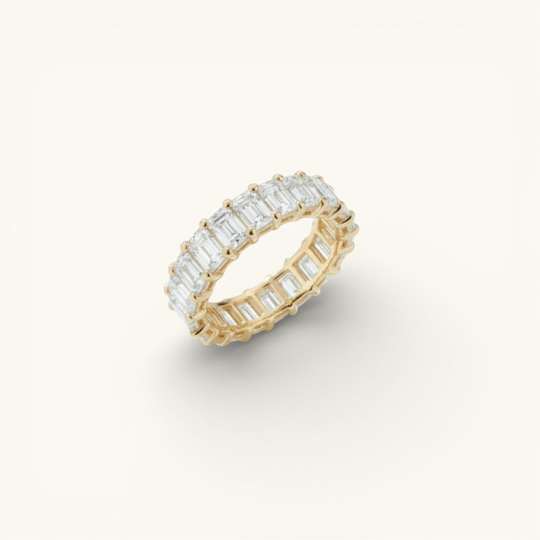 Cubic Ring Gold