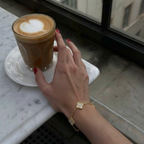 Four Leaf Clover In Gold Zirconia